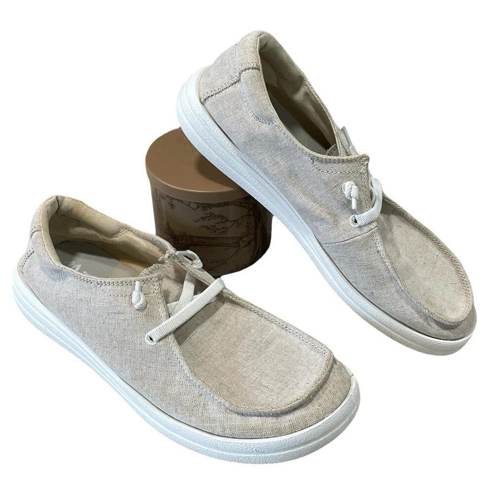 Mad Love Women's Lizzy Sneakers Size 9 Beige Loafers Casual Comfortable Shoes